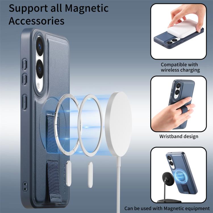 For Samsung Galaxy S25 Edge 5G CaseNeo Finger Grip Strap MagSafe Back Phone Case