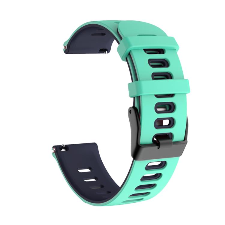For Amazfit T-Rex 3 Pro 48mm Black Buckle Two Color Silicone Watch Band