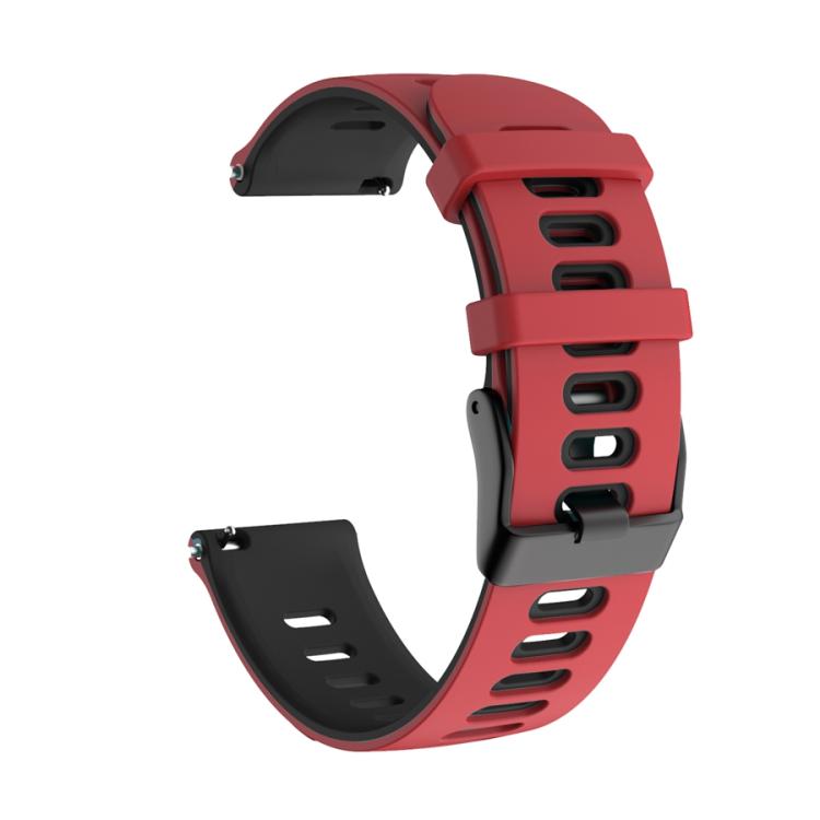For Amazfit T-Rex 3 Pro 48mm Black Buckle Two Color Silicone Watch Band