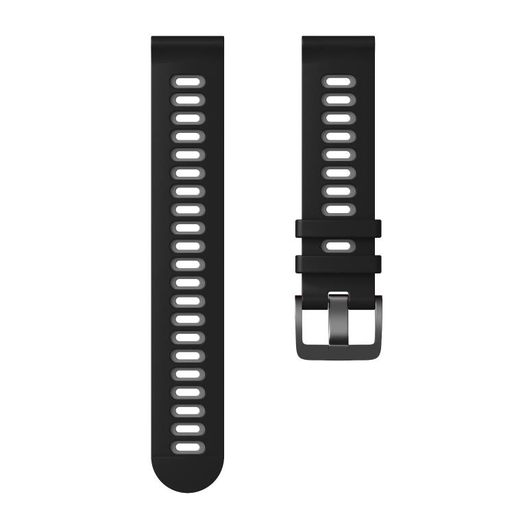 For Amazfit T-Rex 3 Pro 48mm Black Buckle Two Color Silicone Watch Band