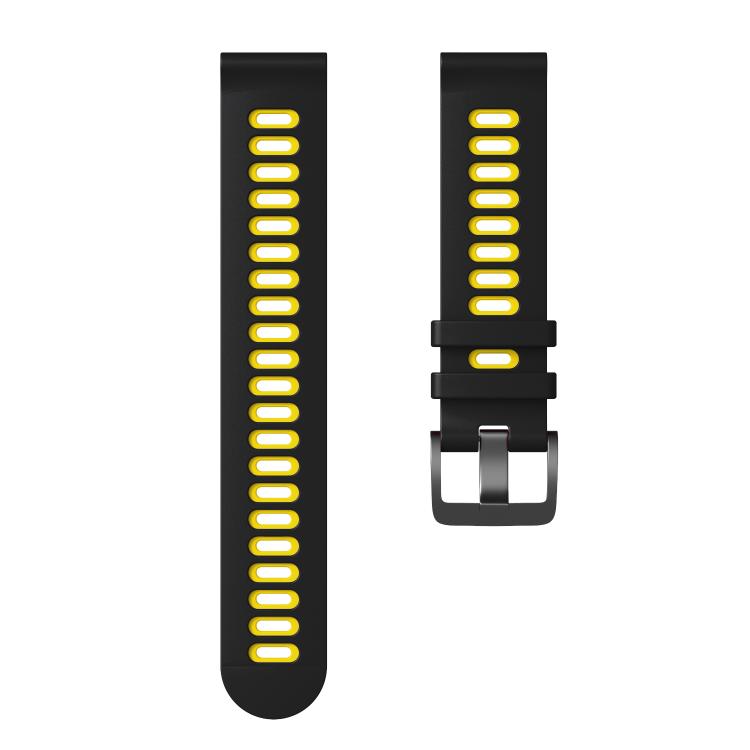 For Amazfit T-Rex 3 Pro 48mm Black Buckle Two Color Silicone Watch Band