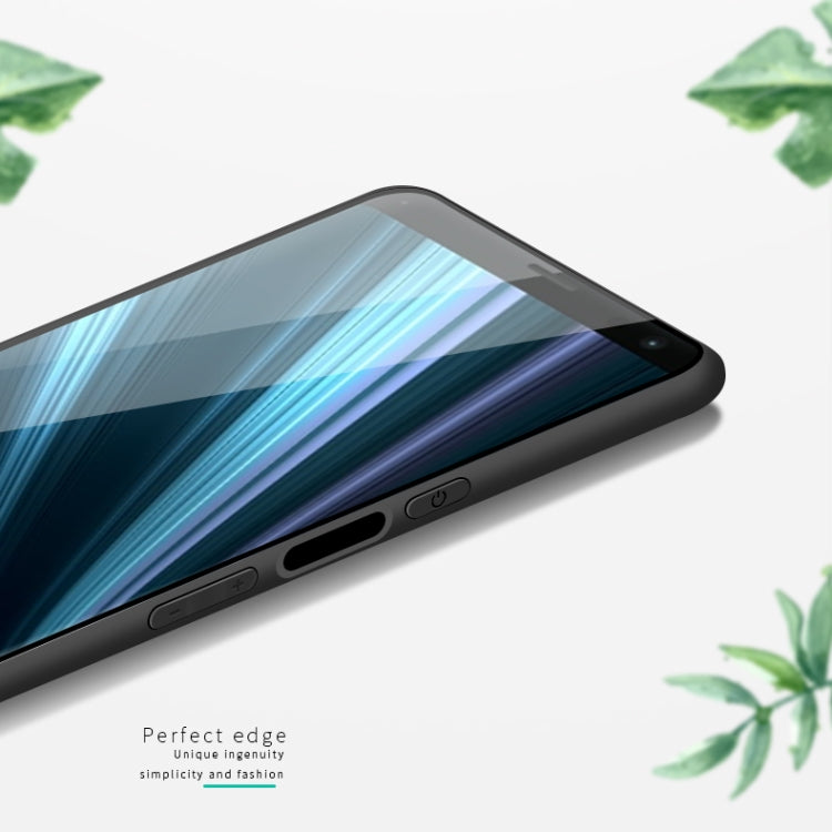 PINWUYO Shockproof Waterproof Full Coverage TPU + PU Cloth+Anti-shock Cotton Protective Case for Sony Xperia 10 / Xperia XA3