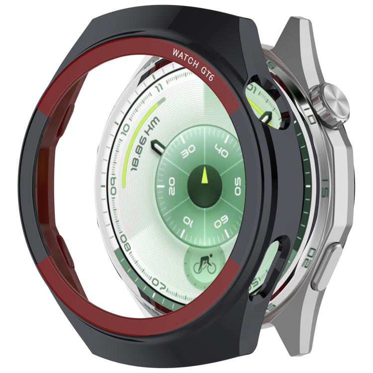 For Huawei Watch GT 6 46mm Change to Space Edition Hollow PC Watch Protective Cover - Black