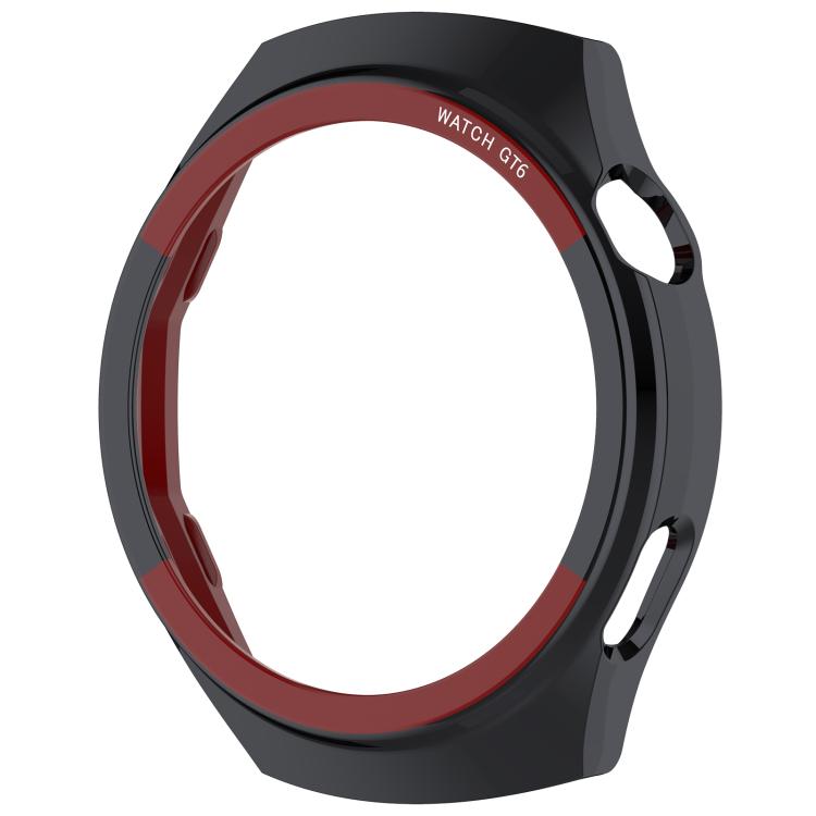For Huawei Watch GT 6 46mm Change to Space Edition Hollow PC Watch Protective Cover - Black