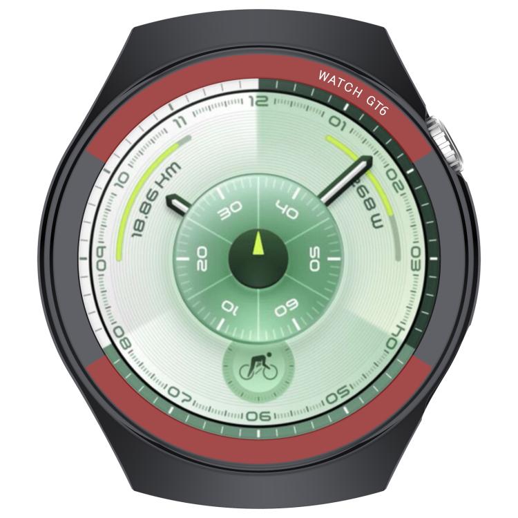 For Huawei Watch GT 6 46mm Change to Space Edition Hollow PC Watch Protective Cover - Black