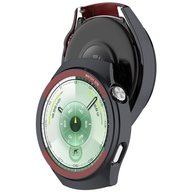 For Huawei Watch GT 6 46mm Change to Space Edition Hollow PC Watch Protective Cover - Black