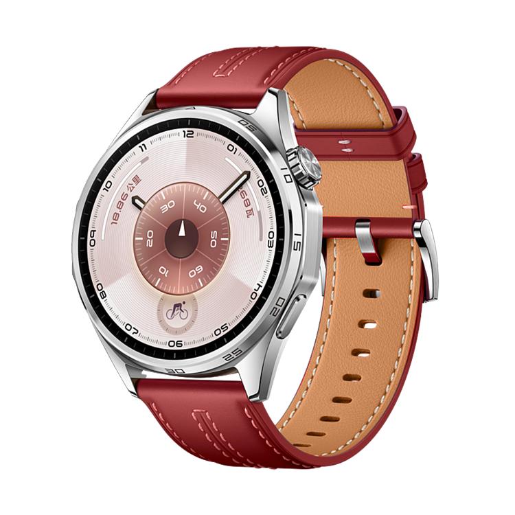 22mm Silver Buckle Glossy Leather Watch Band