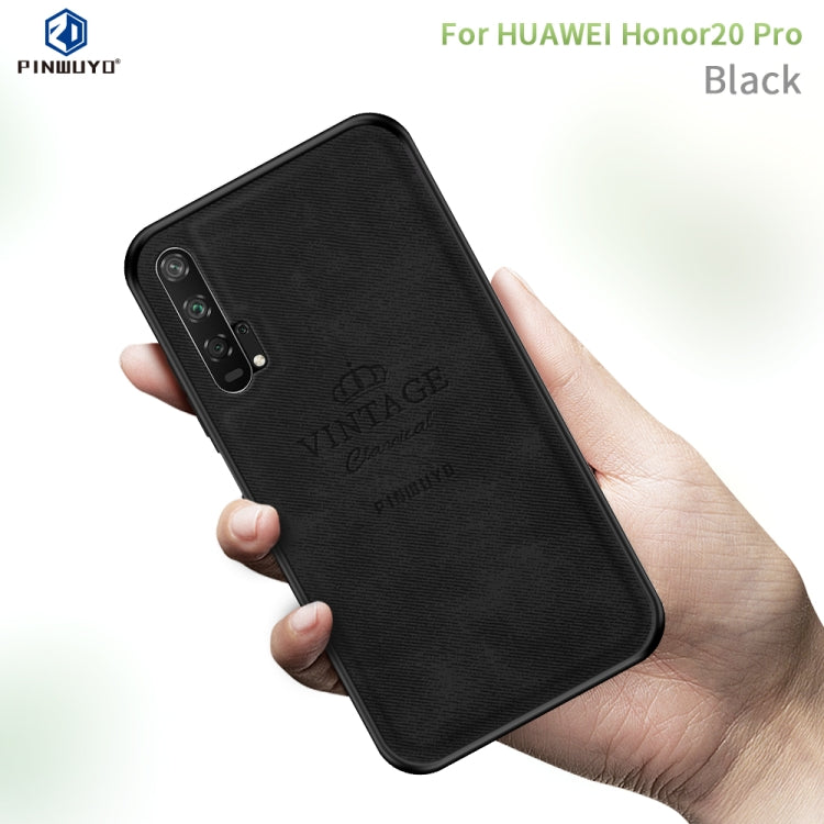 PINWUYO Shockproof Waterproof Full Coverage PC + TPU + Skin Protective Case  for Huawei Honor 20 Pro