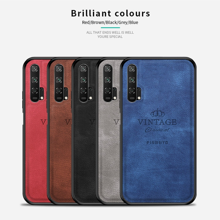 PINWUYO Shockproof Waterproof Full Coverage PC + TPU + Skin Protective Case  for Huawei Honor 20 Pro