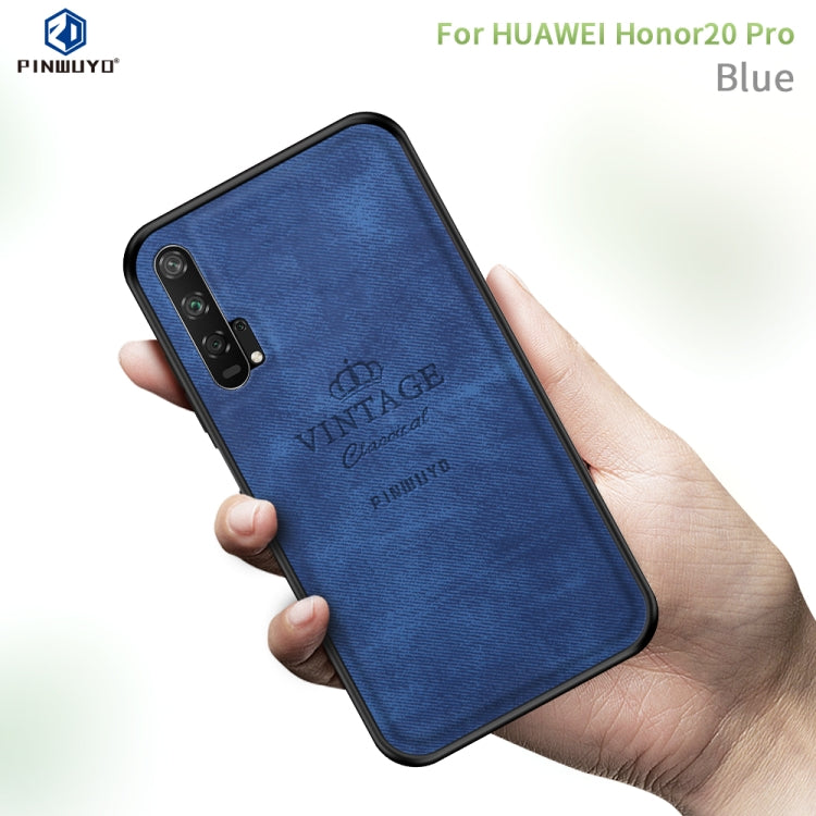 PINWUYO Shockproof Waterproof Full Coverage PC + TPU + Skin Protective Case  for Huawei Honor 20 Pro