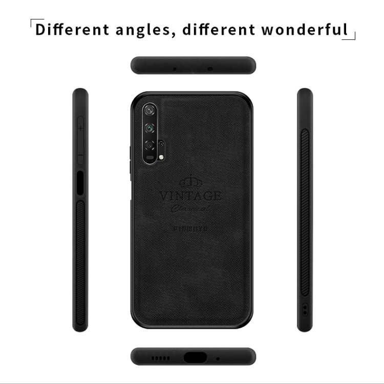 PINWUYO Shockproof Waterproof Full Coverage PC + TPU + Skin Protective Case  for Huawei Honor 20 Pro