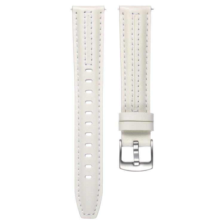 For Huawei Watch GT 6 41mm Silver Buckle Leather Watch Band