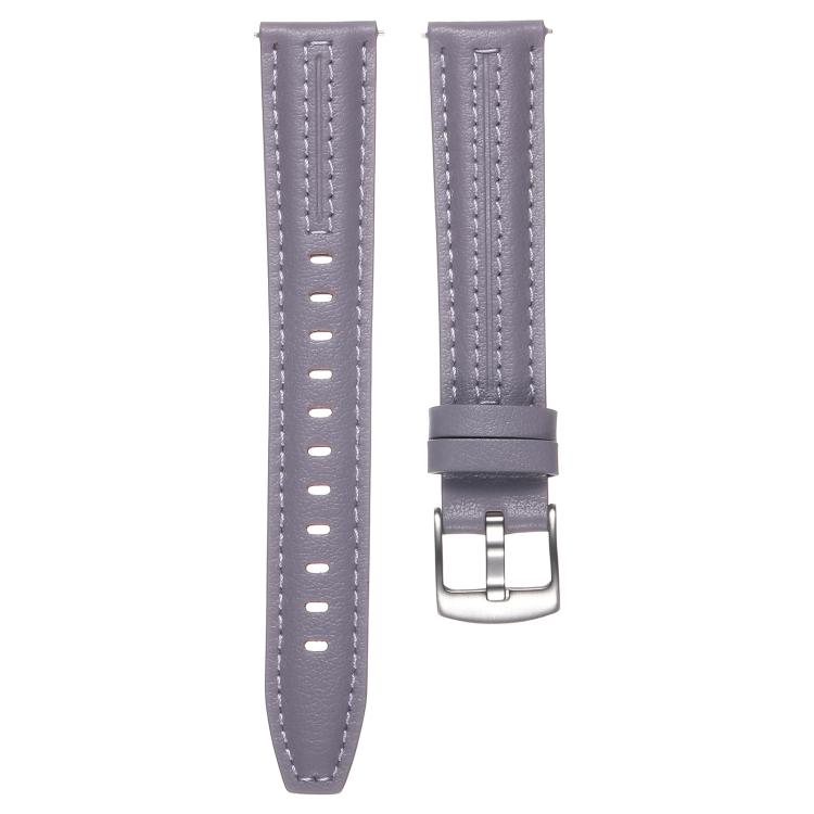 For Huawei Watch GT 6 41mm Silver Buckle Leather Watch Band