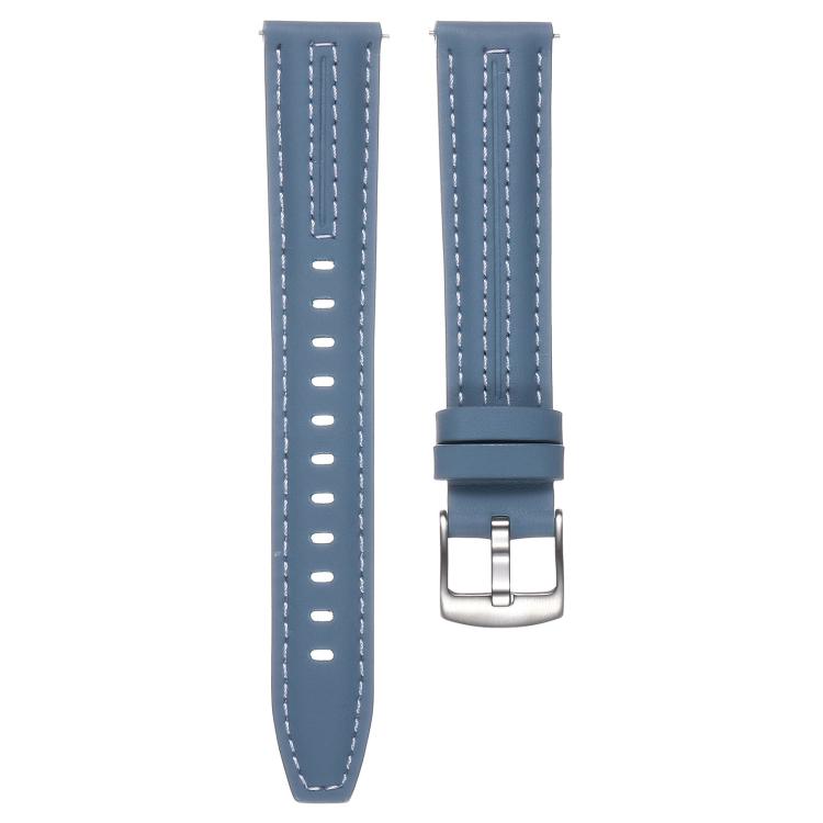 For Huawei Watch GT 6 41mm Silver Buckle Leather Watch Band