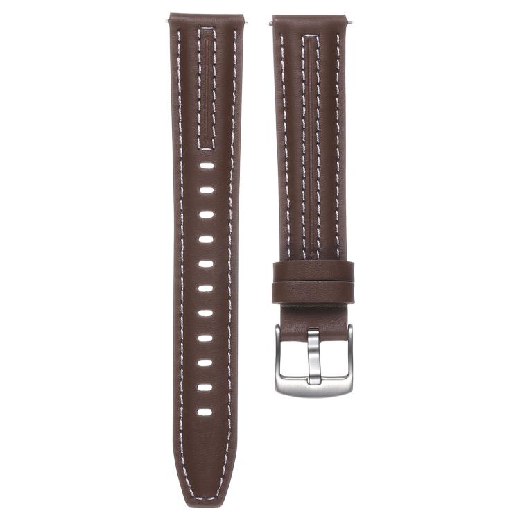 For Huawei Watch GT 6 41mm Silver Buckle Leather Watch Band