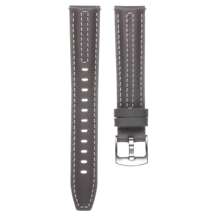 For Huawei Watch GT 6 41mm Silver Buckle Leather Watch Band