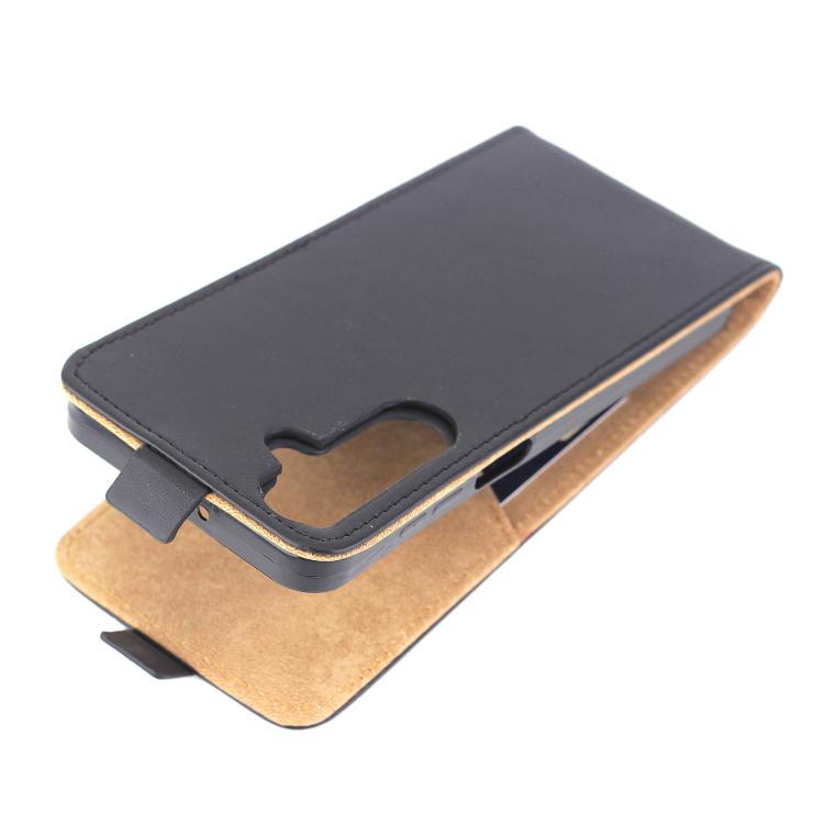 For Samsung Galaxy M36 / M16 / F16 5G Vertical Flip Leather Case with Card Slot - Black