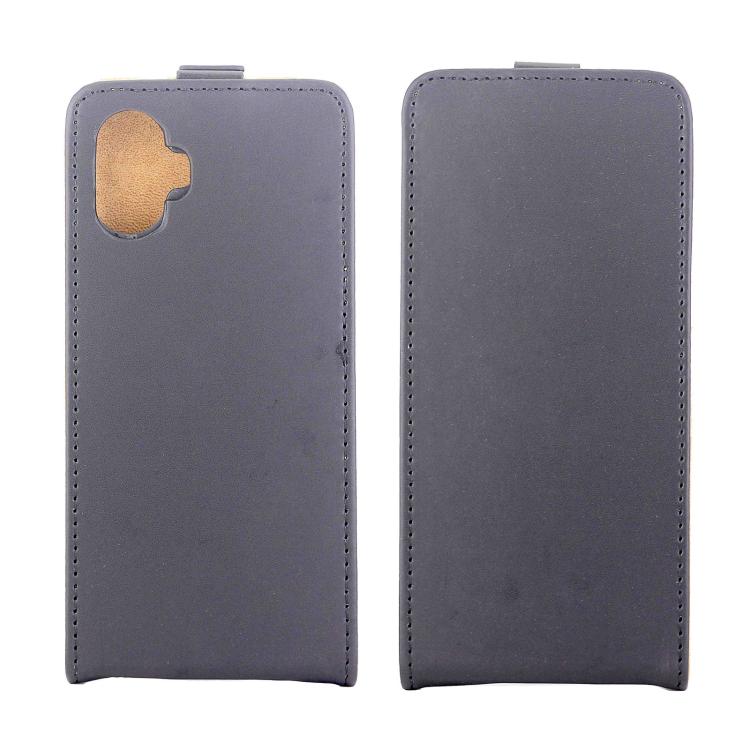 For Samsung Galaxy A07 5G Vertical Flip Leather Case with Card Slot - Black