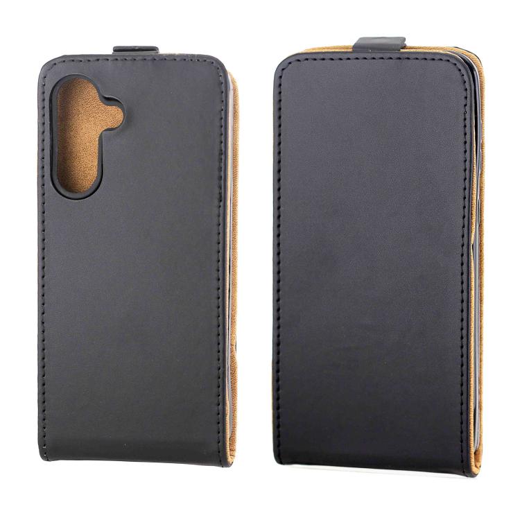 For Samsung Galaxy M56 5G Vertical Flip Leather Case with Card Slot - Black