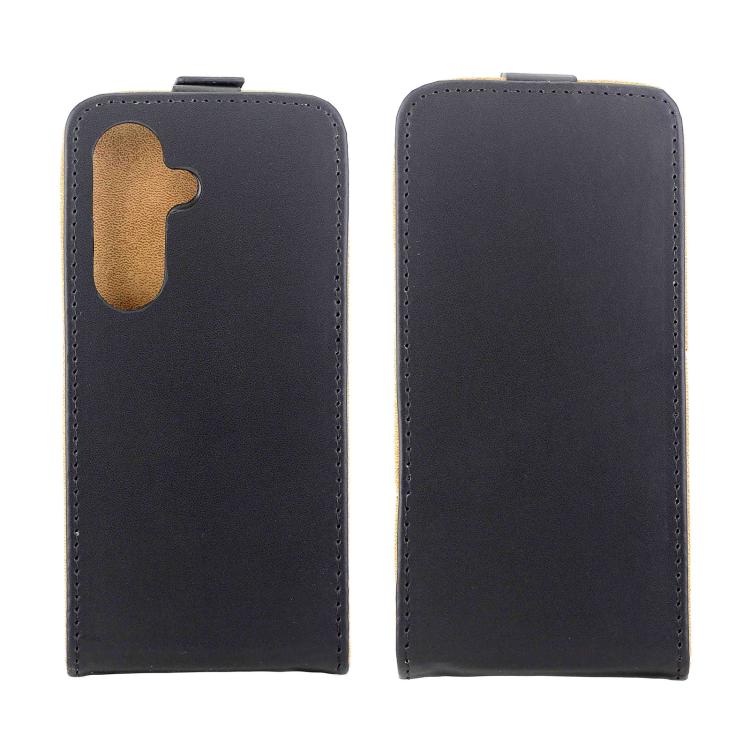 For Samsung Galaxy S26 5G Vertical Flip Leather Case with Card Slot - Black