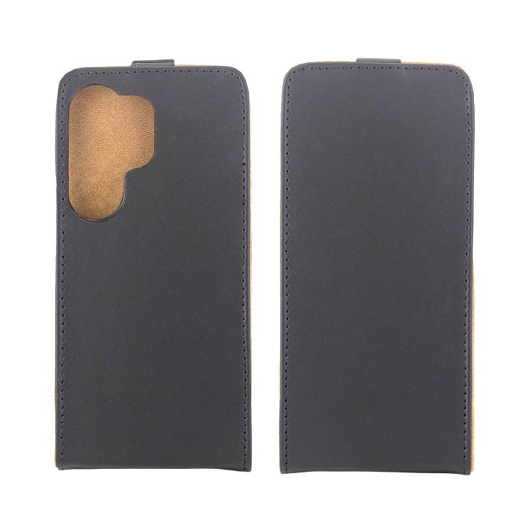 For Samsung Galaxy S26 Ultra 5G Vertical Flip Leather Case with Card Slot - Black