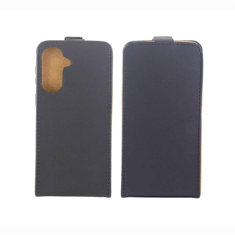For Samsung Galaxy A37 5G Vertical Flip Leather Case with Card Slot - Black