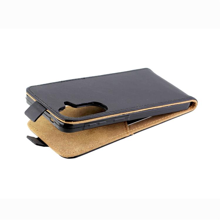 For Samsung Galaxy A37 5G Vertical Flip Leather Case with Card Slot - Black