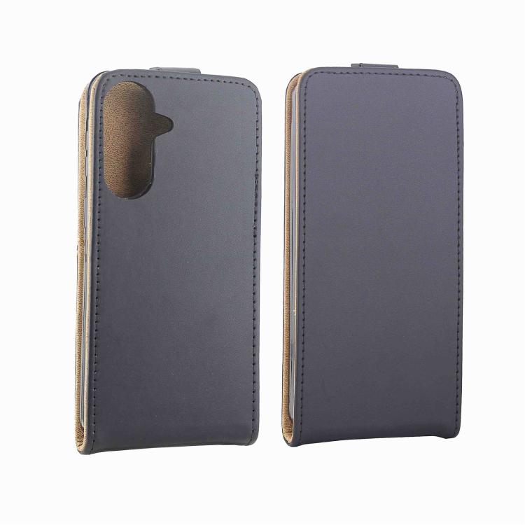 For Samsung Galaxy A57 5G Vertical Flip Leather Case with Card Slot - Black