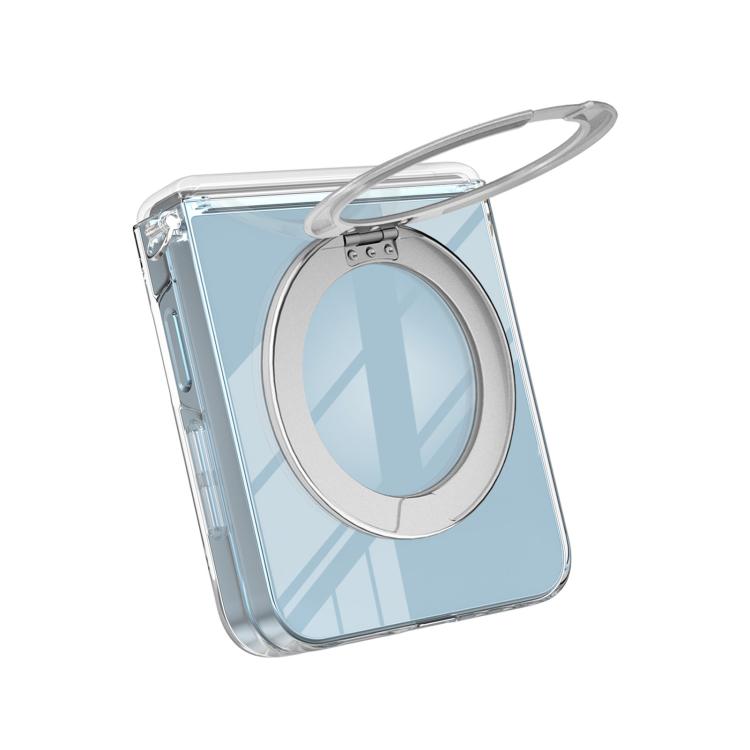 For Samsung Galaxy Z Flip5 /6 /7 FE Aluminum Alloy Holder MagSafe Crystal Hinge Phone Case