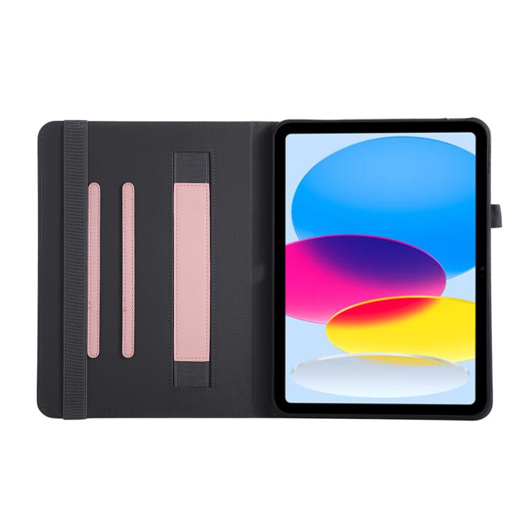 For iPad 2025 / 2022 Macaron Color Hand Grip Leather Tablet Case with Holder