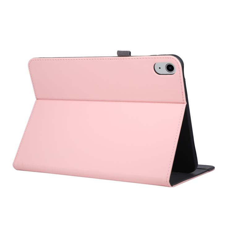 For iPad 2025 / 2022 Macaron Color Hand Grip Leather Tablet Case with Holder
