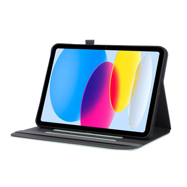 For iPad 2025 / 2022 Macaron Color Hand Grip Leather Tablet Case with Holder