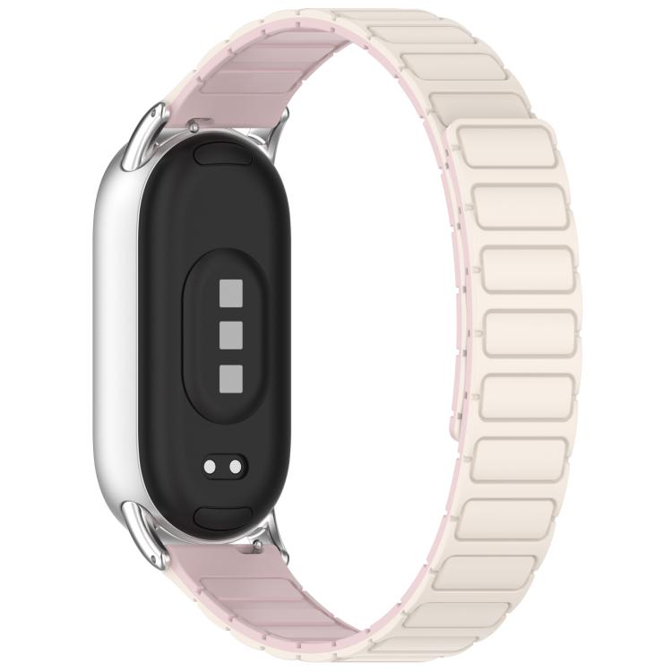 For Xiaomi Smart Band 10 / 9 / 8 I-shaped Magnetic Silicone Watch Band