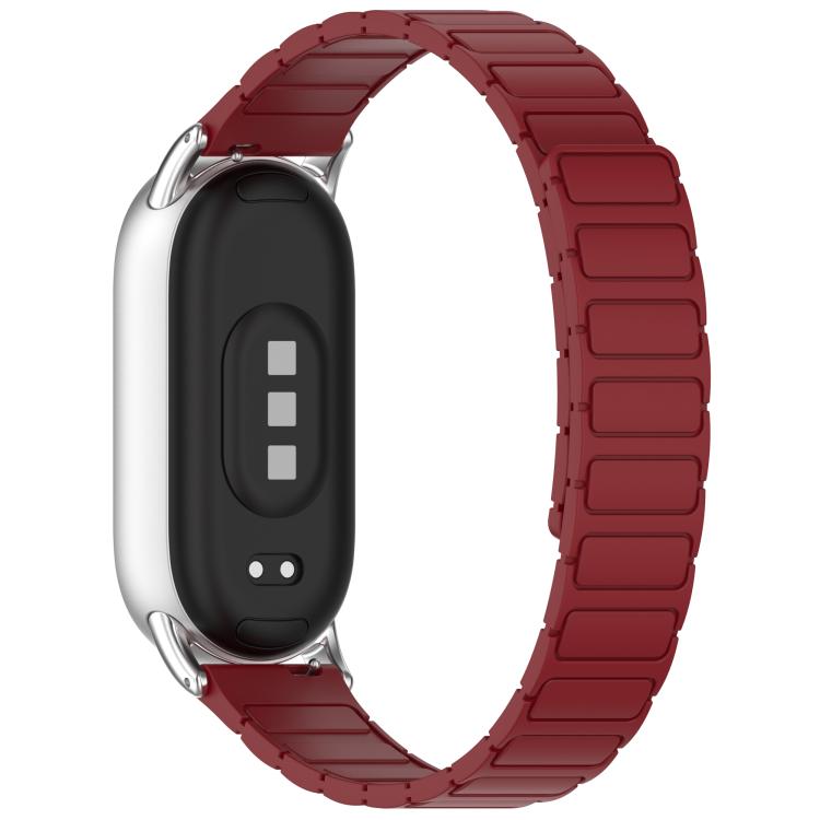 For Xiaomi Smart Band 10 / 9 / 8 I-shaped Magnetic Silicone Watch Band