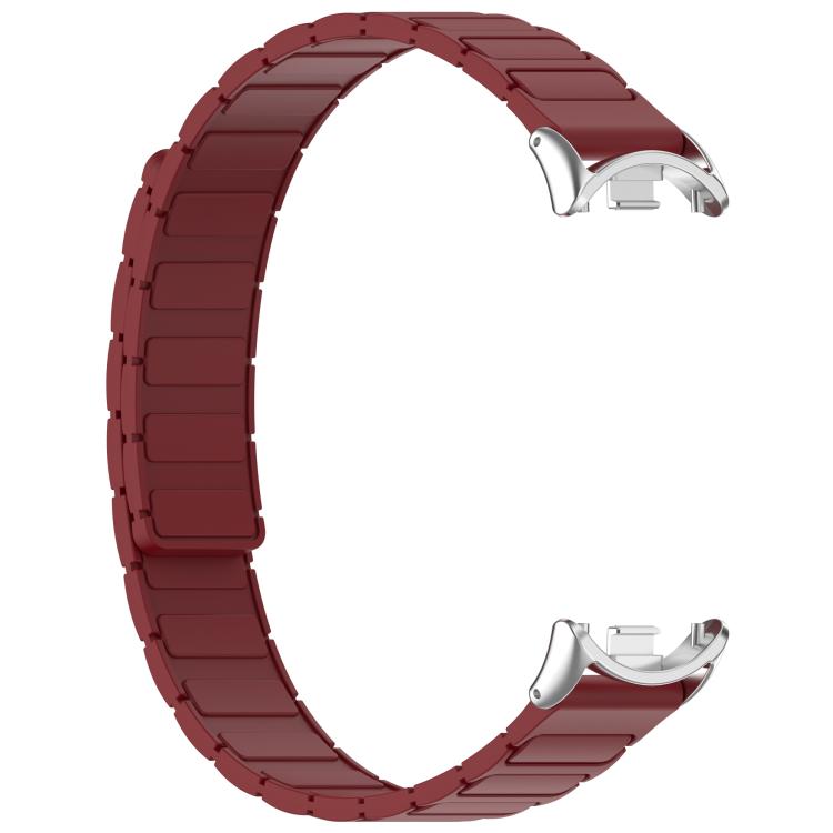 For Xiaomi Smart Band 10 / 9 / 8 I-shaped Magnetic Silicone Watch Band