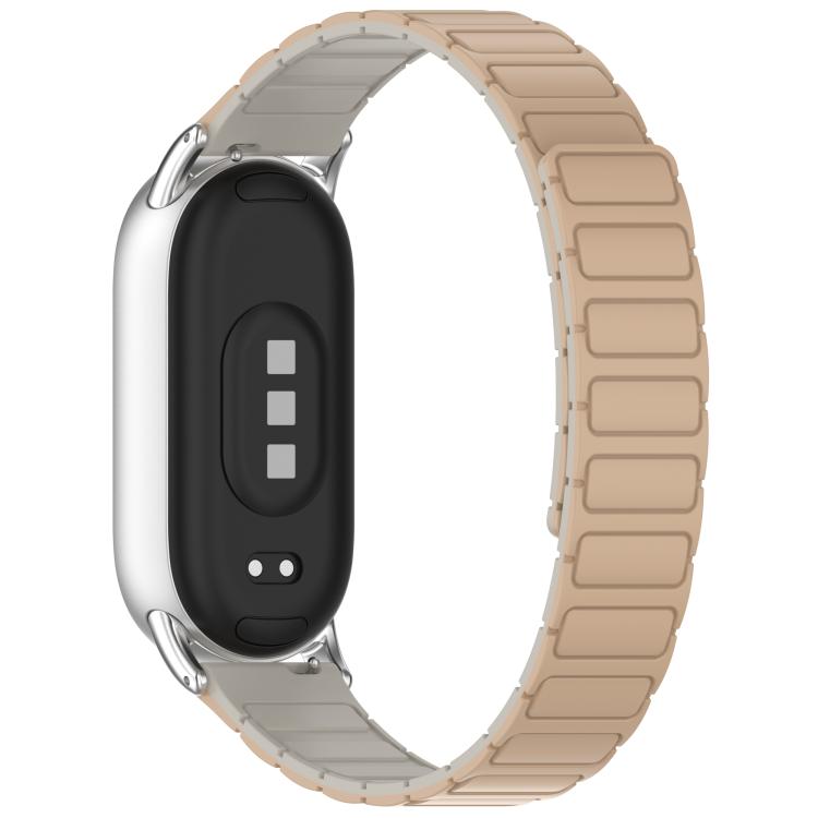 For Xiaomi Smart Band 10 / 9 / 8 I-shaped Magnetic Silicone Watch Band