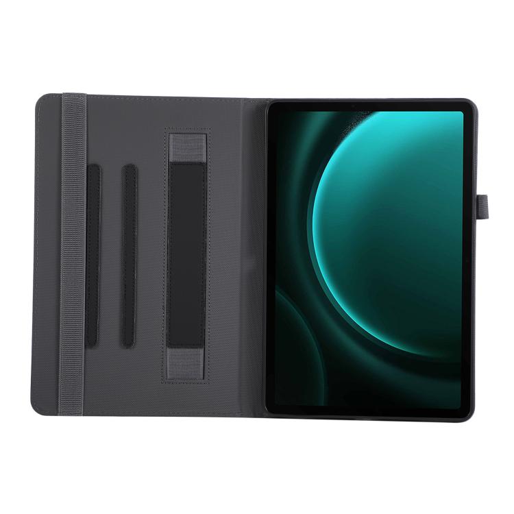 For Samsung Galaxy Tab S10 FE / 9 / 8 Macaron Color Hand Grip Leather Tablet Case with Holder