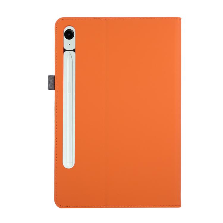 For Samsung Galaxy Tab S10 FE / 9 / 8 Macaron Color Hand Grip Leather Tablet Case with Holder