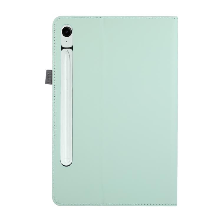 For Samsung Galaxy Tab S10 FE / 9 / 8 Macaron Color Hand Grip Leather Tablet Case with Holder