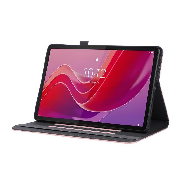 For Lenovo Tab M11 / Xiaoxin Pad 11 2024 Macaron Color Hand Grip Leather Tablet Case with Holder