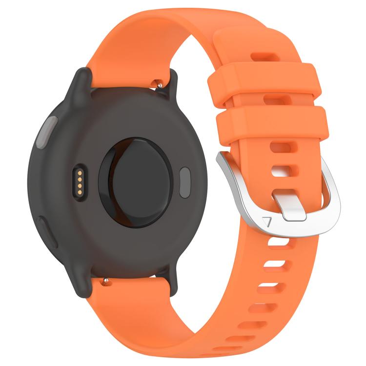 For Garmin Venu 4 41mm Liquid Glossy Silver Buckle Silicone Watch Band