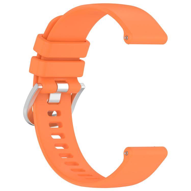 For Garmin Venu 4 41mm Liquid Glossy Silver Buckle Silicone Watch Band