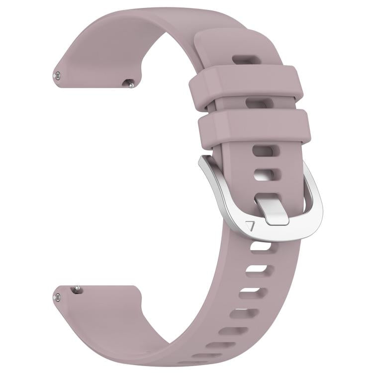 For Garmin Venu 4 41mm Liquid Glossy Silver Buckle Silicone Watch Band