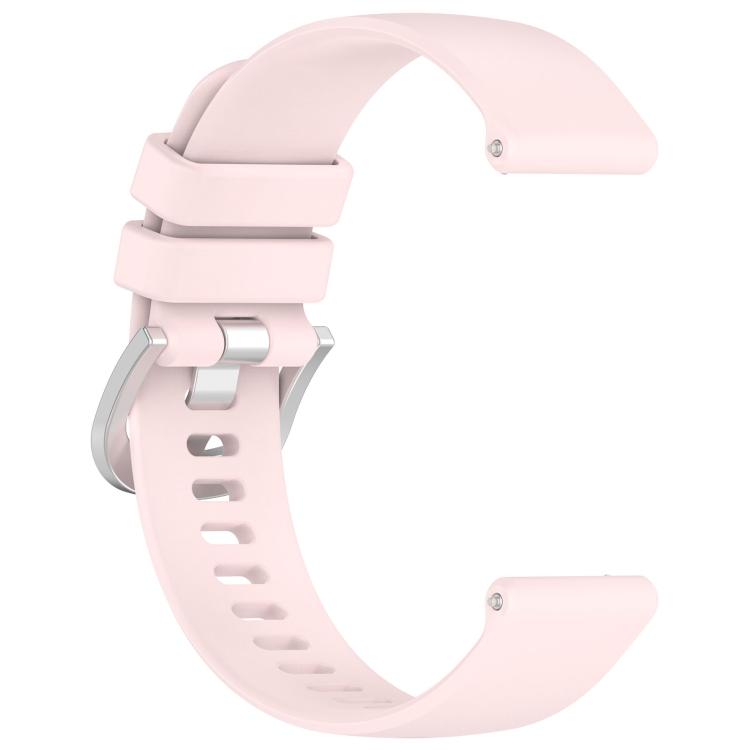 For Garmin Venu 4 41mm Liquid Glossy Silver Buckle Silicone Watch Band