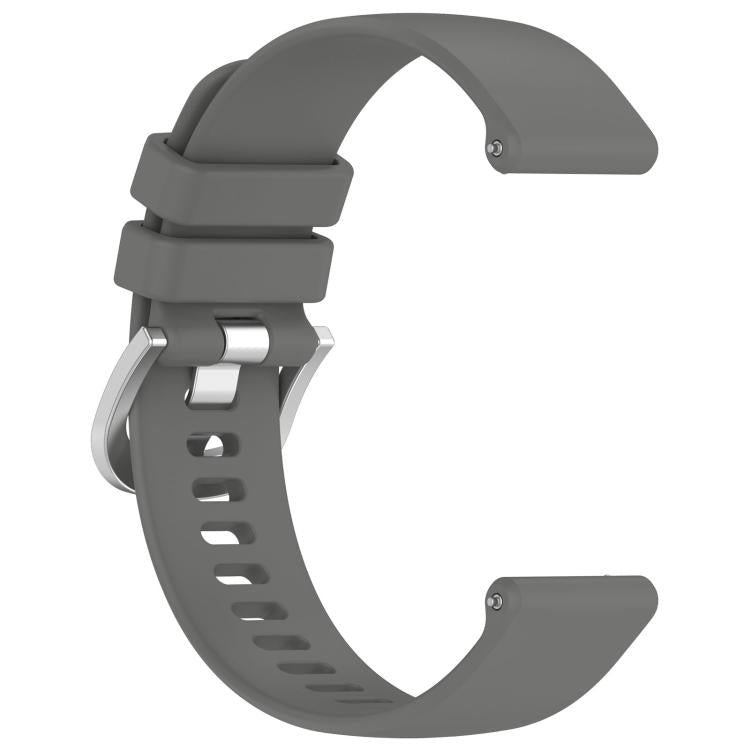 For Garmin Venu 4 41mm Liquid Glossy Silver Buckle Silicone Watch Band