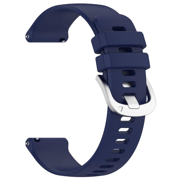 For Garmin Venu 4 41mm Liquid Glossy Silver Buckle Silicone Watch Band