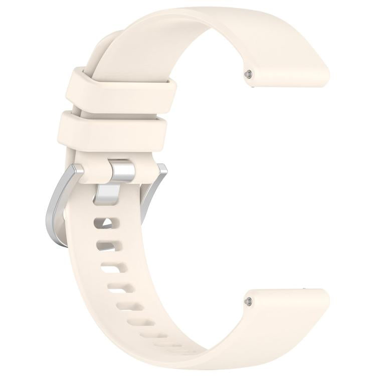 For Garmin Venu 4 41mm Liquid Glossy Silver Buckle Silicone Watch Band