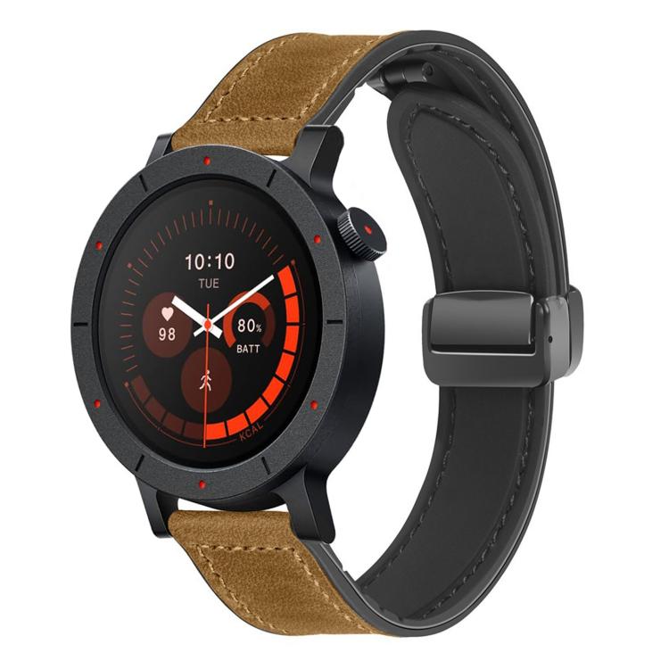 For Nothing CMF Watch 3 Pro Folding Magnetic Buckle Silicone Leather Watch Band