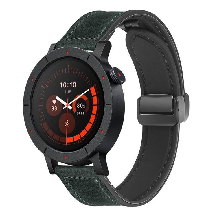 For Nothing CMF Watch 3 Pro Folding Magnetic Buckle Silicone Leather Watch Band