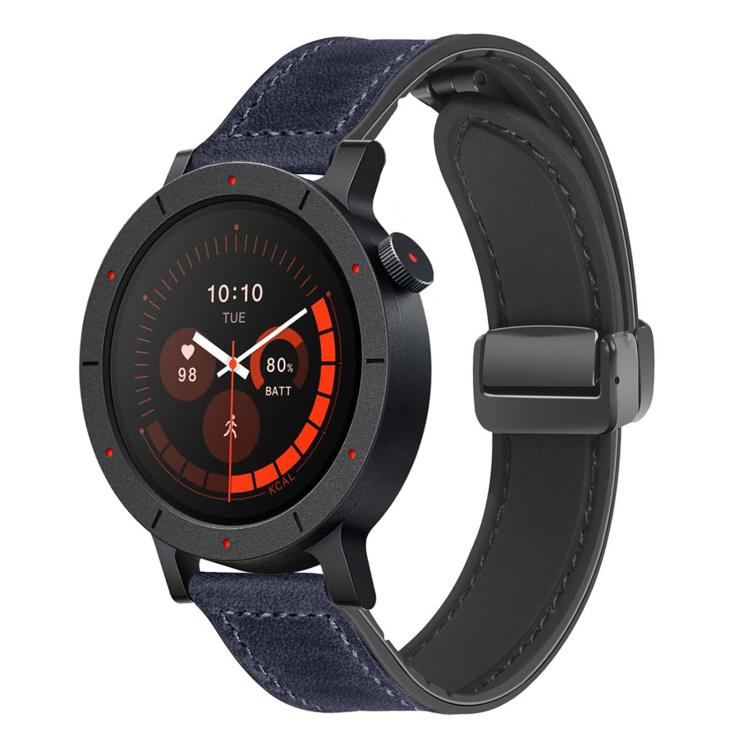 For Nothing CMF Watch 3 Pro Folding Magnetic Buckle Silicone Leather Watch Band